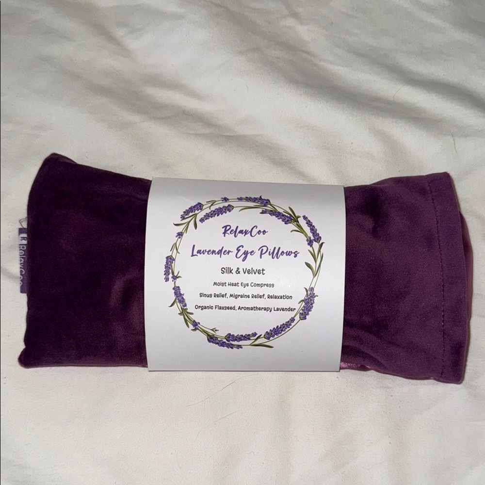 NWT RelaxCoo Lavender Eye Pillow for Relaxation.
